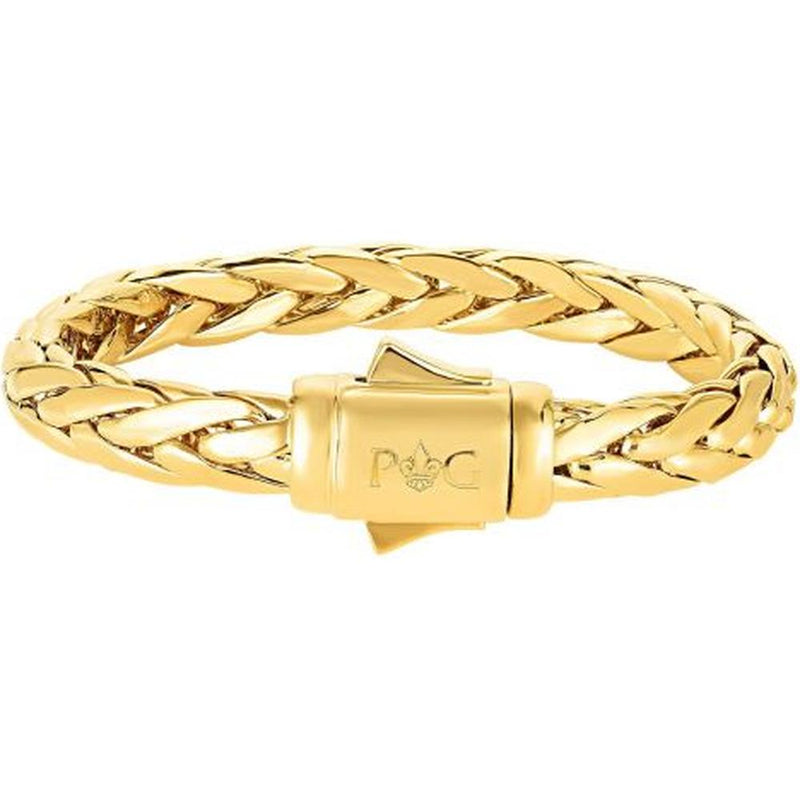 Phillip Gavriel 14K Yellow Gold Woven Bold Half Round Bracelet - 8.5"