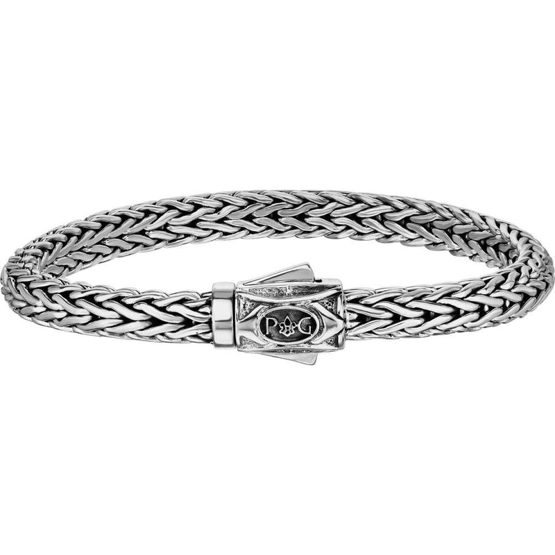 Phillip Gavriel Sterling Silver 8.25" Woven Bracelet with Secure Clasp