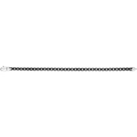 Phillip Gavriel Sterling Silver Men's Black E-Coated 8.5" Box Link Bracelet with Polished Finish - 24g