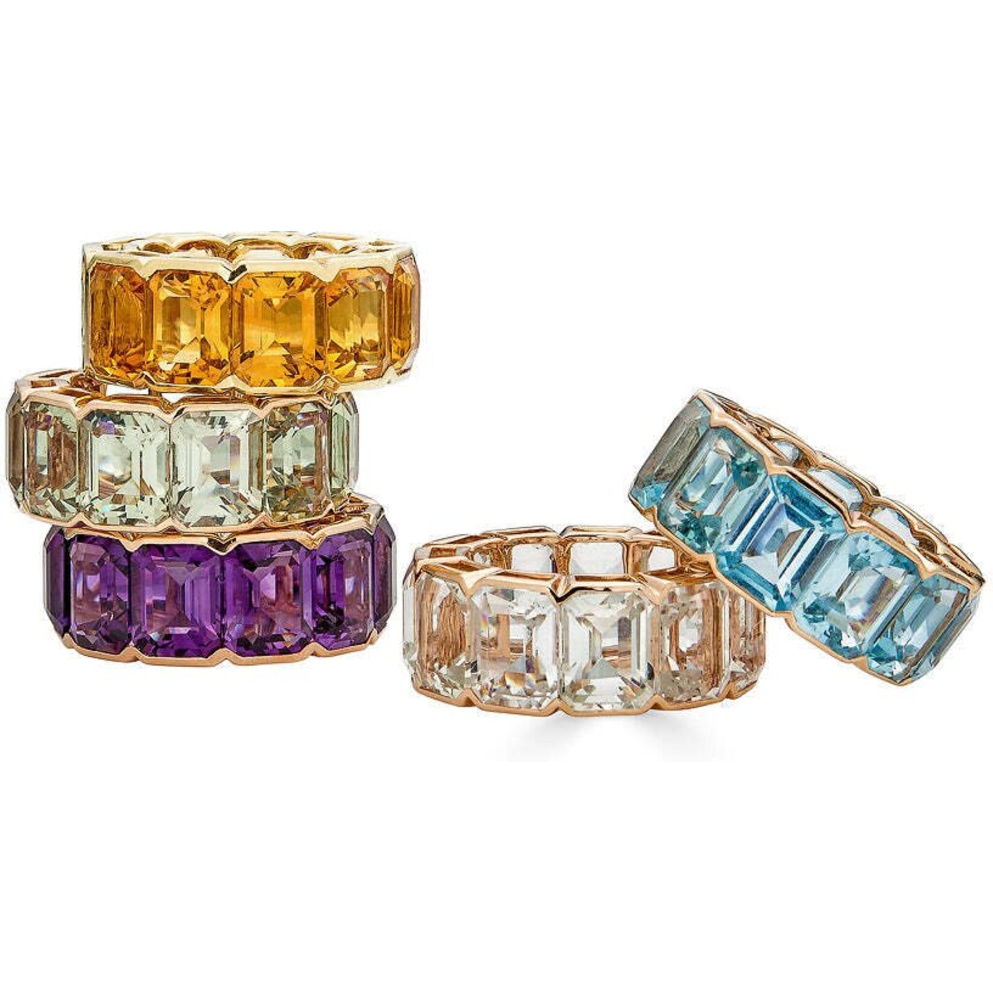 Buy Stackable Amethyst Ring for Valentines Gift | FCJ – FineColorJewels