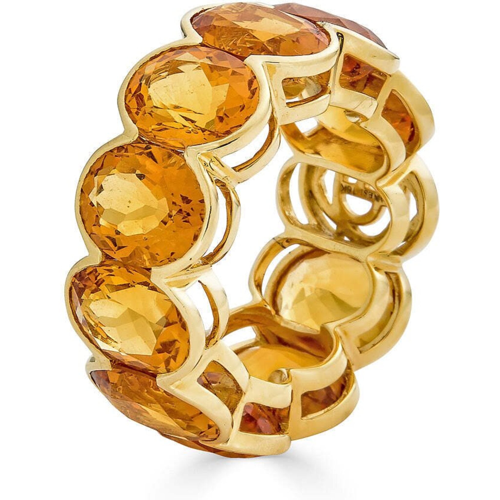 Citrine eternity clearance band