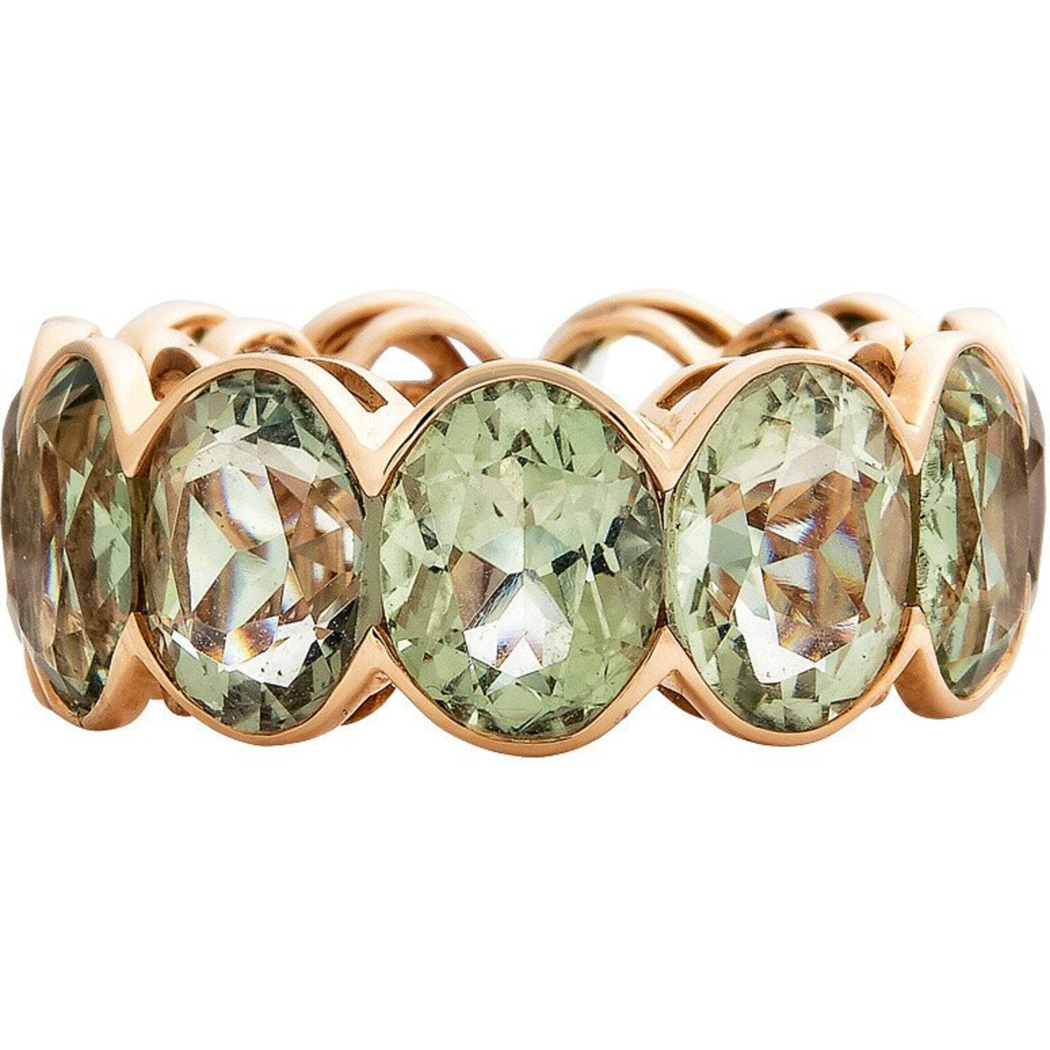 Le Vian Emerald-Cut Blue Topaz & Oval-Cut Amethyst Royalty Ring 1-5/8 ct tw  Diamonds 14K Strawberry Gold | Kay