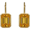 Piranesi - Pietra Single Drop Earrings in Citrine - 18K Rose Gold