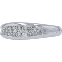 Platinum 0.30 Carat Round Diamond Cluster Band