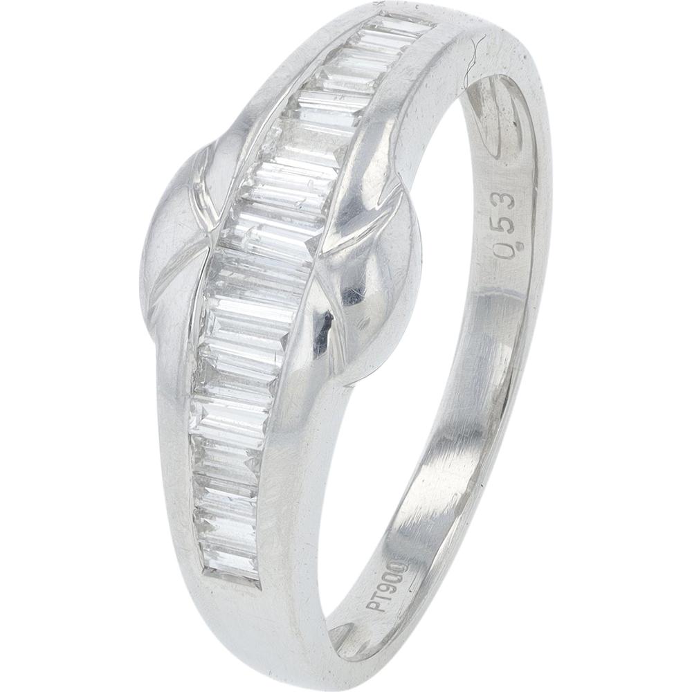 Platinum 0.53 Carat Baguette Diamond Band - Channel Set - 1.00 Total Carat Weight
