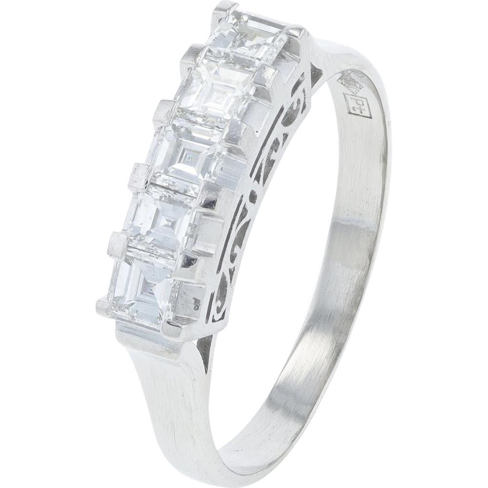 Platinum 0.72 Carats Diamond Band Ring - Classic Elegance in Platinum