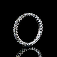 Platinum 0.94 Carats Total Weight Eternity Band with 31 Prong Set Round Brilliant Cut Lab Diamonds - Covaloro Fine Jewelry