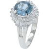 Platinum 1.48 Carat Oval Sapphire Ring with 0.40 Carat Diamond Halo - GIA Certified