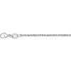 Platinum 1.4mm Diamond Cut Square Wheat Chain Necklace - 20" Length by Orozza Fine Jewelry