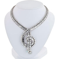 Platinum 1960s Boucheron Diamond Necklace with Graduated Baguette & Round-Cut Diamonds - 111.35 Carats Total Diamond Weight