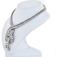 Platinum 1960s Boucheron Diamond Necklace with Graduated Baguette & Round-Cut Diamonds - 111.35 Carats Total Diamond Weight