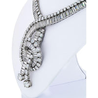 Platinum 1960s Boucheron Diamond Necklace with Graduated Baguette & Round-Cut Diamonds - 111.35 Carats Total Diamond Weight