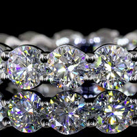 Platinum 2.51 Carats Total Weight Eternity Band with 18 Round Brilliant Cut Lab Diamonds (E-F Color, VS1 Clarity) - Covaloro Fine Jewelry