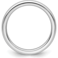Platinum 2.5mm Comfort-Fit Domed Wedding Band - Size 5 by Luciano & Cie