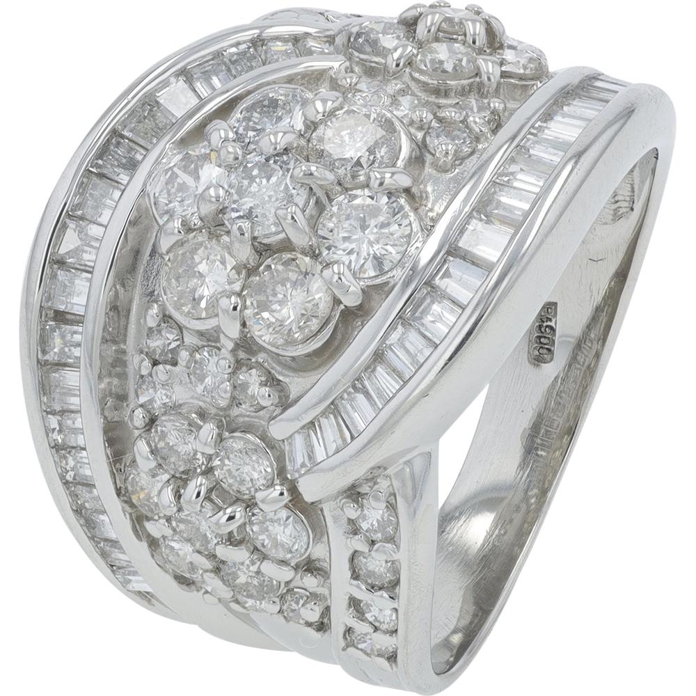Platinum 2 Carat Diamond Ring with Exquisite Sparkle and Elegant Design