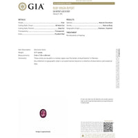 Platinum 3.11 Carat No Heat Kashmir Ruby Ring with 0.95 Carat Total Diamond Weight - GIA Certified