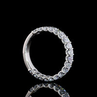Platinum 3/4 Eternity Band with North-South U-Prong Set Emerald Cut Lab Diamonds - 1.90 Carats Total Diamond Weight - Covaloro Fine Jewelry