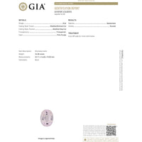 Platinum 34.38 Carats Kunzite Cocktail Ring with 1.06 Carats of Diamonds - GIA Certified