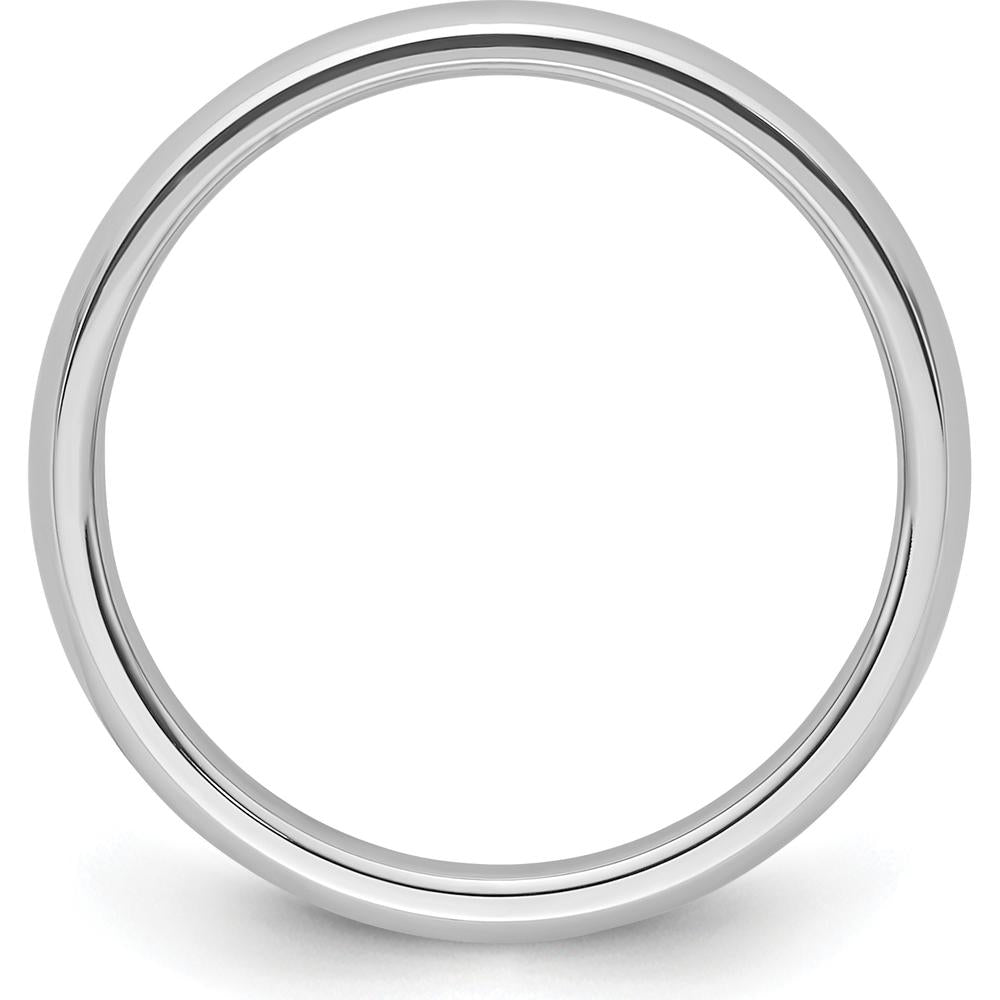 Platinum 3mm Comfort-Fit Domed Wedding Band - Lightweight and Polished by Luciano & Cie
