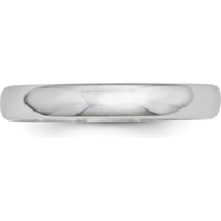 Platinum 3mm Half Round Wedding Band - Classic Polished Finish by Luciano & Cie