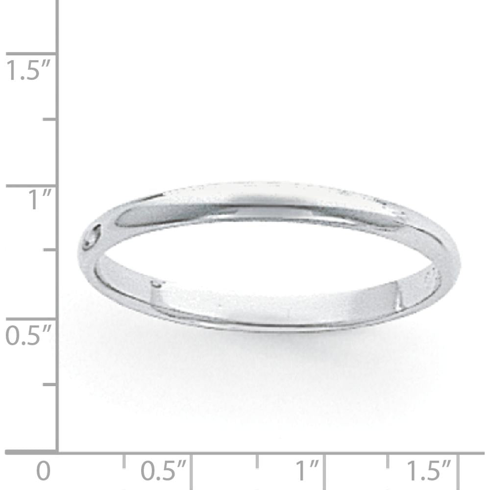 Platinum 3mm Half Round Wedding Band - Featherweight Design for Ultimate Comfort by Luciano & Cie