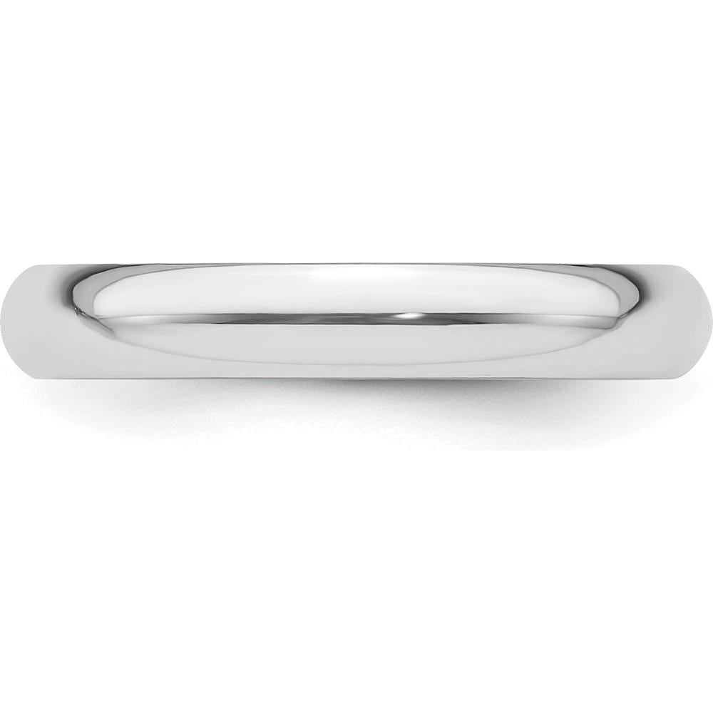Platinum 3mm Half Round Wedding Band - Featherweight Lightweight Design by Luciano & Cie