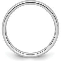 Platinum 3mm Lightweight Comfort-Fit Wedding Band - Domed Polished Finish Size 6.5 by Luciano & Cie