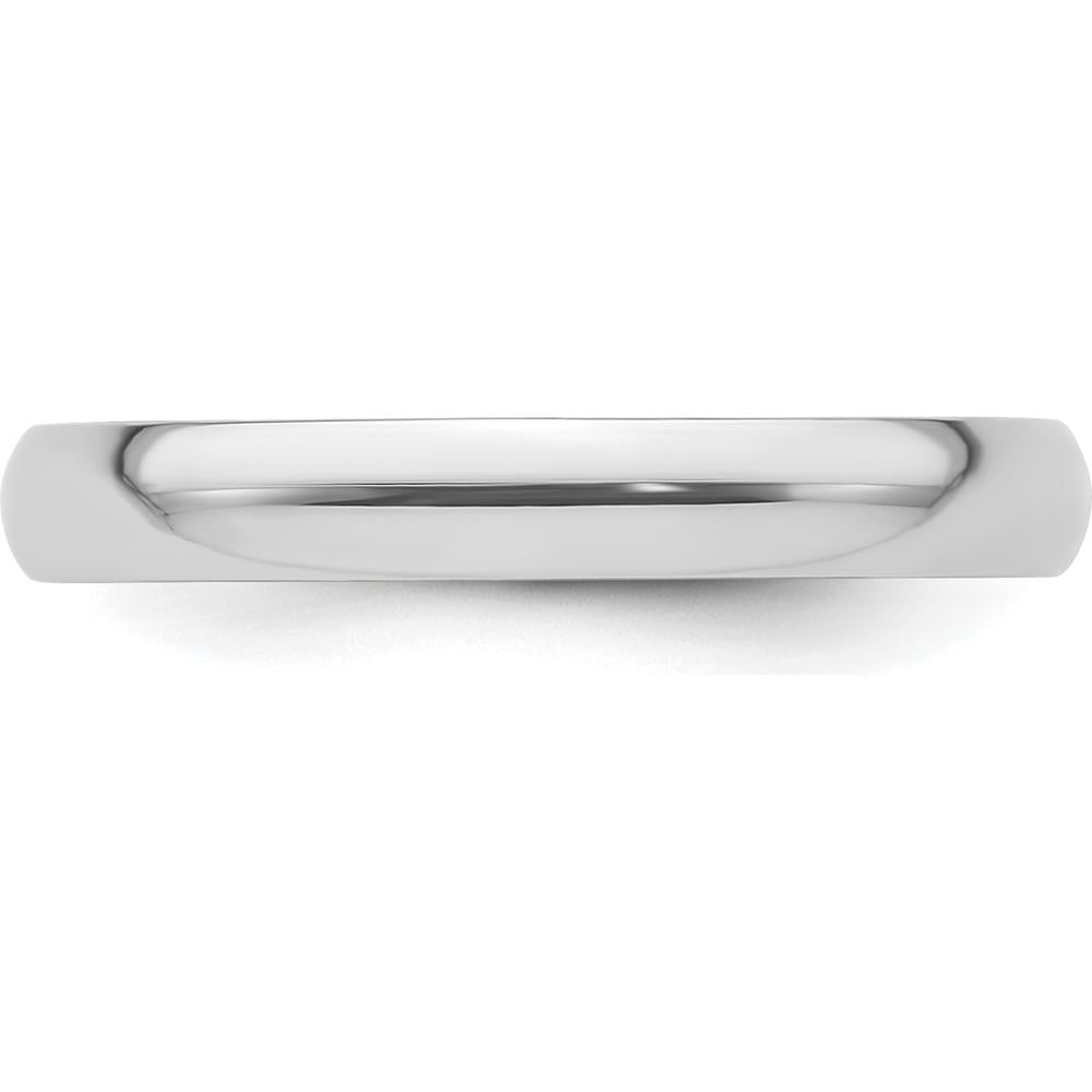 Platinum 3mm Lightweight Comfort-Fit Wedding Band - Domed Polished Finish Size 6.5 by Luciano & Cie