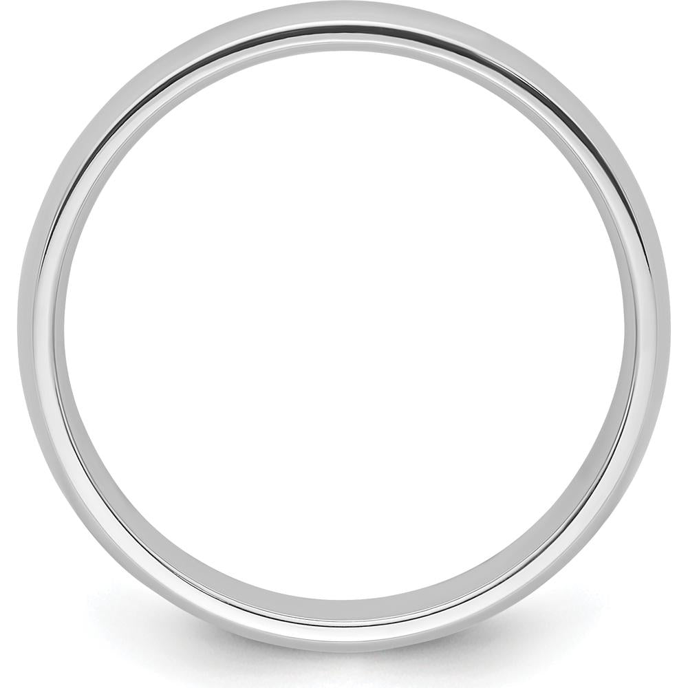 Platinum 4mm Comfort-Fit Wedding Band - Lightweight and Polished Finish - Size 4.5 by Luciano & Cie