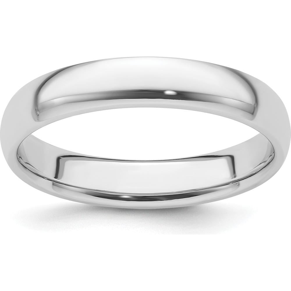 Platinum 4mm Comfort-Fit Wedding Band - Lightweight Domed Design, Engravable by Luciano & Cie