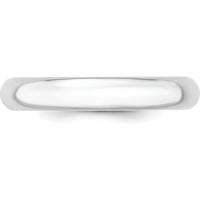 Platinum 4mm Comfort-Fit Wedding Band - Size 11, 950 Platinum, Polished Finish by Luciano & Cie