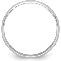 Platinum 4mm Half Round Wedding Band - Featherweight Design Size 7.5 by Luciano & Cie