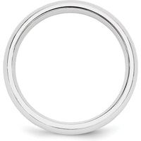 Platinum 5mm Comfort-Fit Wedding Band - Domed Shape, Polished Finish by Luciano & Cie
