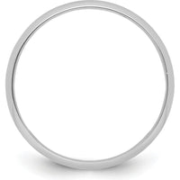 Platinum 5mm Half Round Wedding Band - Lightweight and Polished Finish by Luciano & Cie