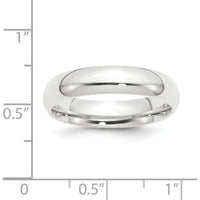 Platinum 5mm Lightweight Comfort-Fit Wedding Band Size 10 - Polished Finish by Luciano & Cie