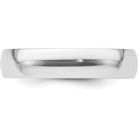 Platinum 5mm Lightweight Comfort-Fit Wedding Band Size 10 - Polished Finish by Luciano & Cie