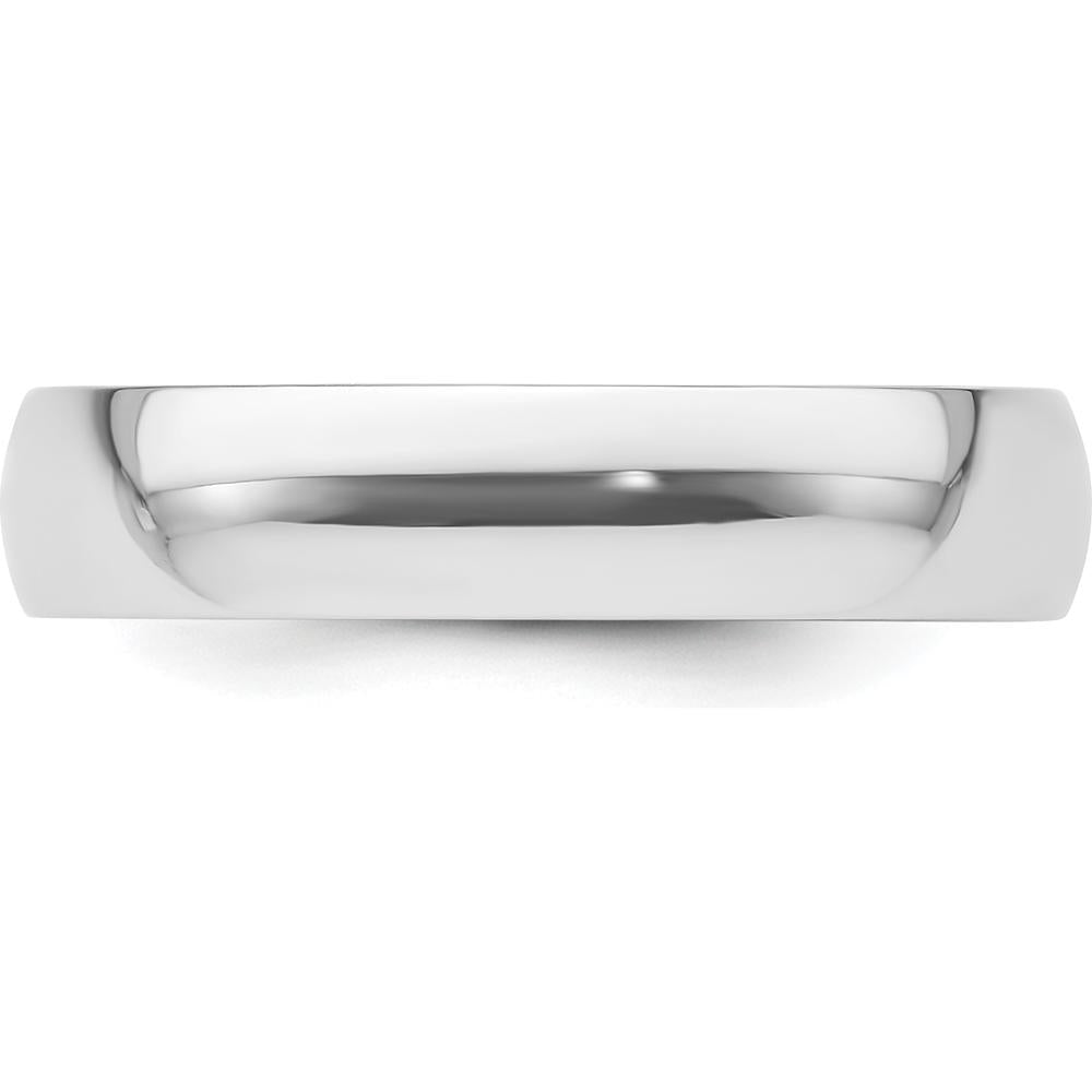 Platinum 5mm Lightweight Comfort-Fit Wedding Band Size 10 - Polished Finish by Luciano & Cie