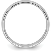 Platinum 6mm Lightweight Comfort-Fit Wedding Band - Size 8 by Luciano & Cie