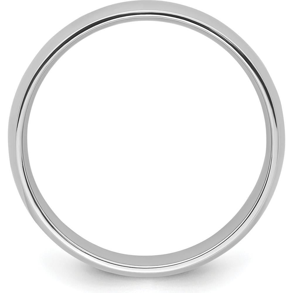 Platinum 6mm Lightweight Comfort-Fit Wedding Band - Size 8 by Luciano & Cie