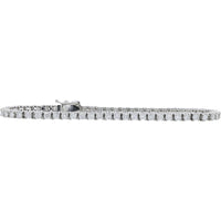 Platinum 7-Inch Tennis Bracelet with Prong-Set Round Diamonds - 3.00 Carat Total Diamond Weight