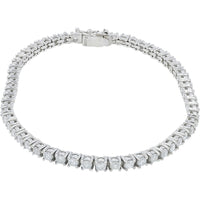 Platinum 7-Inch Tennis Bracelet with Prong-Set Round Diamonds - 3.00 Carat Total Diamond Weight