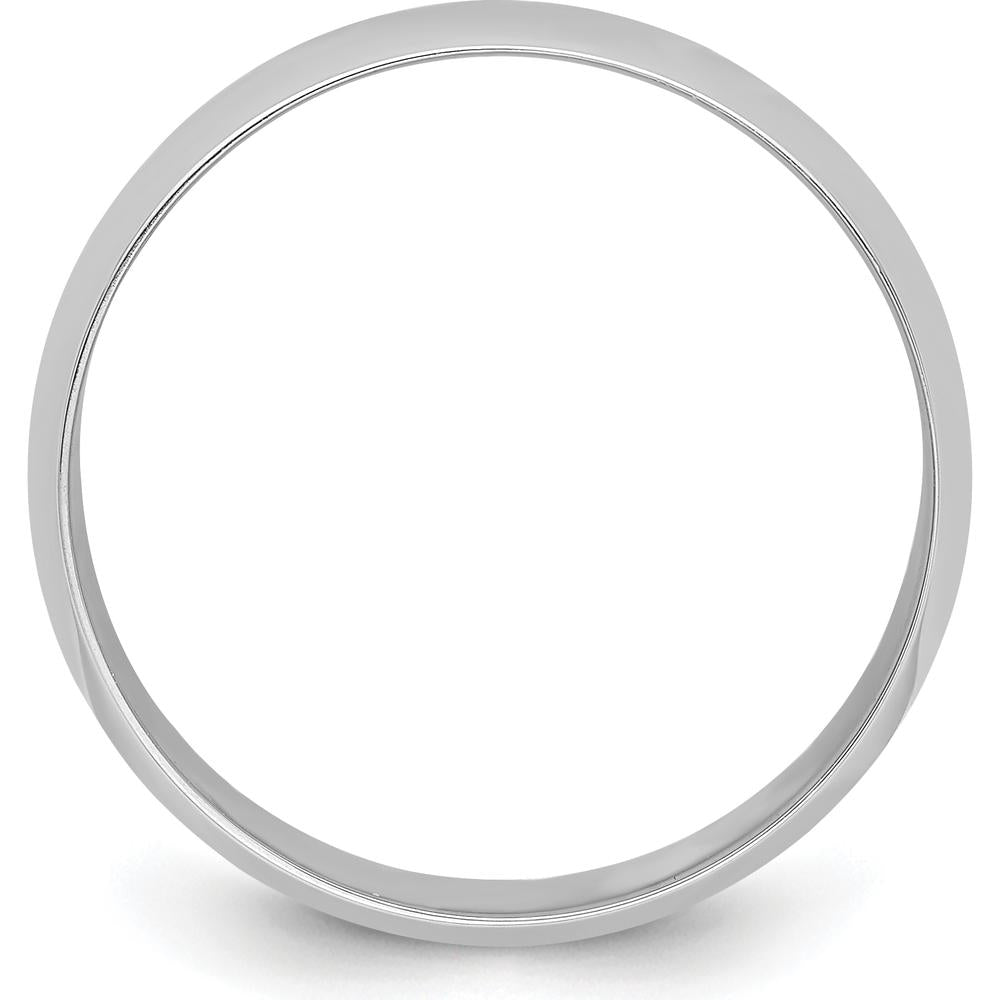 Platinum 8mm Half Round Featherweight Wedding Band - Lightweight 950 Platinum by Luciano & Cie