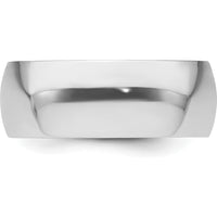 Platinum 8mm Half Round Featherweight Wedding Band - Lightweight 950 Platinum by Luciano & Cie