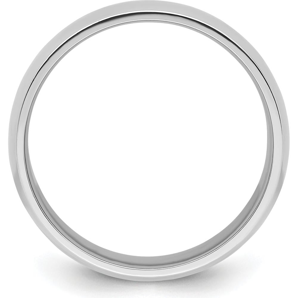 Platinum 8mm Lightweight Comfort-Fit Wedding Band - Size 8.5 by Luciano & Cie