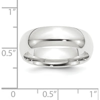 Platinum 8mm Lightweight Comfort-Fit Wedding Band - Size 8.5 by Luciano & Cie