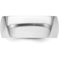 Platinum 8mm Lightweight Comfort-Fit Wedding Band - Size 8.5 by Luciano & Cie