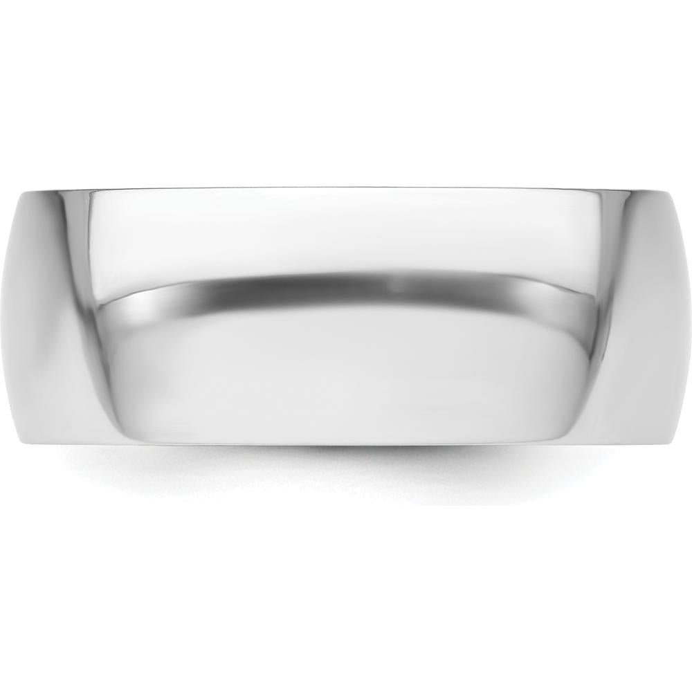 Platinum 8mm Lightweight Comfort-Fit Wedding Band - Size 8.5 by Luciano & Cie