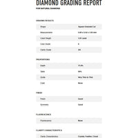 Platinum 900 Asscher Cut Diamond Halo Engagement Ring with Bead-Set Shoulder Diamonds - 1.01 Carat Center Stone and 1.62 Carat Total Diamond Weight
