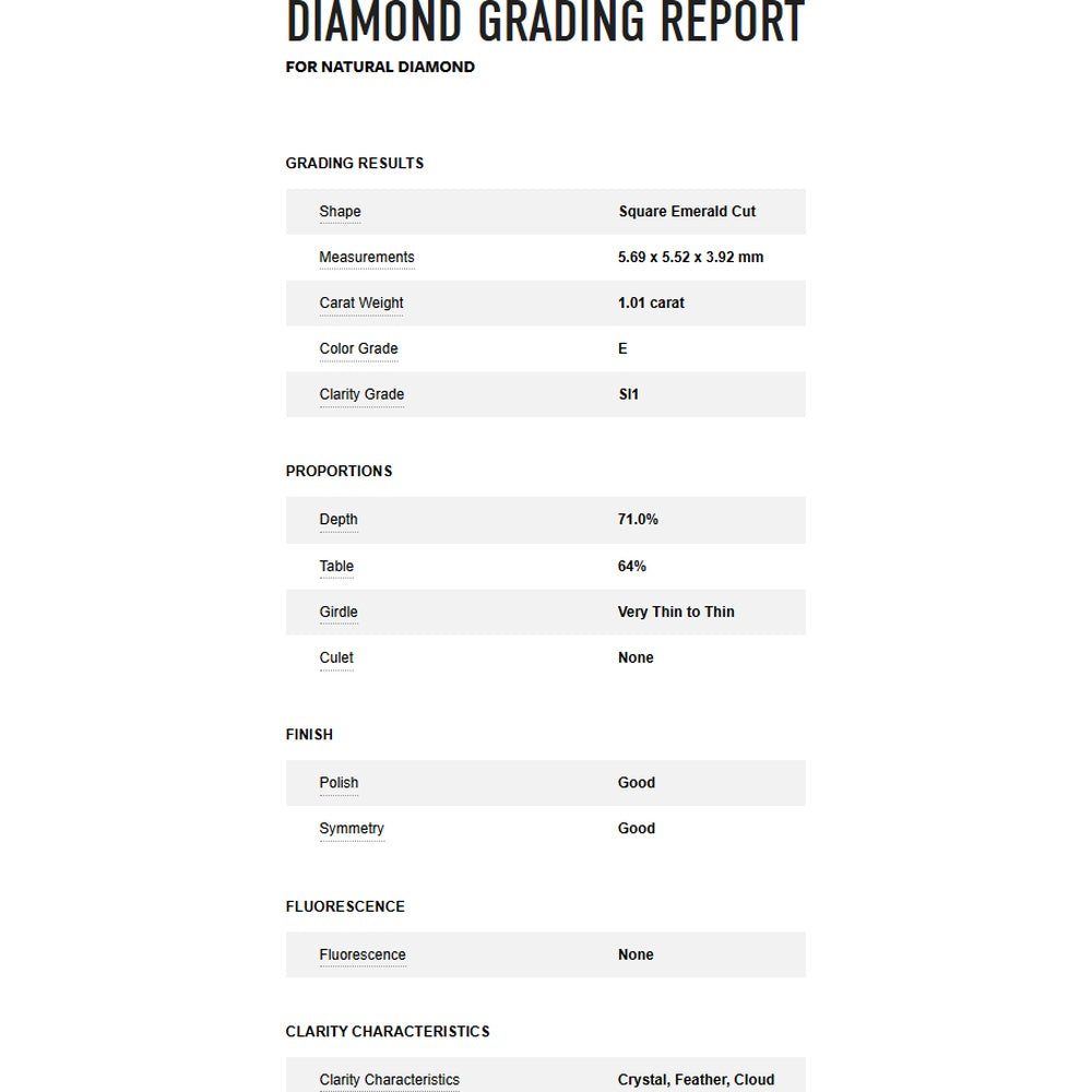 Platinum 900 Asscher Cut Diamond Halo Engagement Ring with Bead-Set Shoulder Diamonds - 1.01 Carat Center Stone and 1.62 Carat Total Diamond Weight