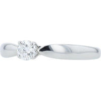 Platinum 950 Tiffany & Co. Harmony Solitaire Engagement Ring with 0.20 Carat E Color VS1 Clarity Diamond